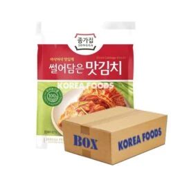 Jongga Mat Kimchi (Cut Cabbage Kimchi) (200g X 20 Packs) Box