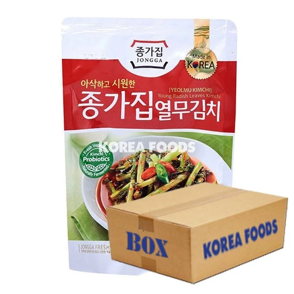 Jongga Yul Mu Kimchi (500g X 10 Packs) Box 1 Jongga Yul Mu Kimchi (500g X 10 Packs) Box