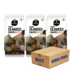 Bibigo Crispy Seaweed Snacks (BBQ) (5g X 3 X 12 Packs) Box