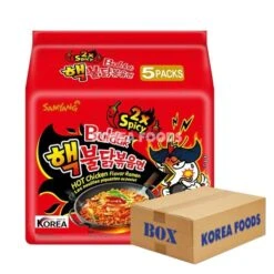 Double Spicy Hot Chicken Ramen (140g X 5 X 8) Box