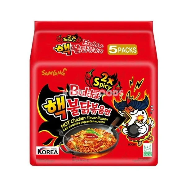 Double Spicy Hot Chicken Ramen (140g X 5) Multipack 1 Double Spicy Hot Chicken Ramen (140g X 5) Multipack