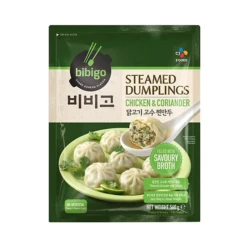 Bibigo Chicken & Coriander Steamed Dumplings 560g – Steamed