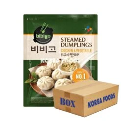 Bibigo Chicken & Veg Steamed Dumpling (560g X 15) Box – Steamed