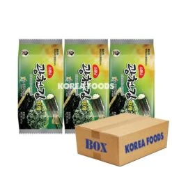 Dosirak Seasoned Green Seaweed (5g X 3 X 24) Box