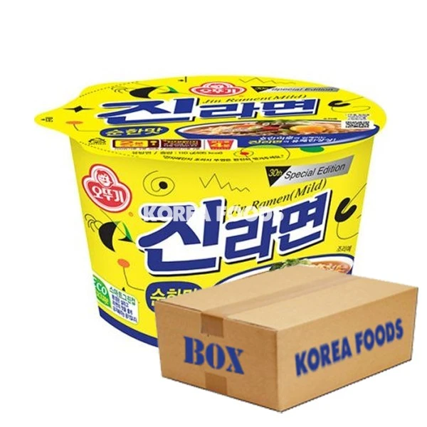 Ottogi Jin Ramyun Mild Big Bowl (110g X 12) Box 1 Ottogi Jin Ramyun Mild Big Bowl (110g X 12) Box