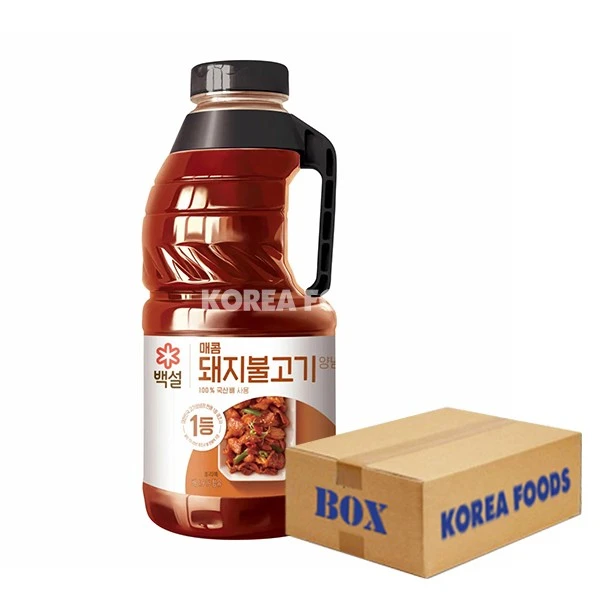 Beksul BBQ Sauce For Pork Bulgogi (Spicy) (2.45kg X 6) Box 1 Beksul BBQ Sauce For Pork Bulgogi (Spicy) (2.45kg X 6) Box