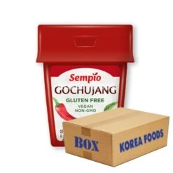 Sempio Gochujang, Korean Chili Paste, Gluten-Free (250g X 12) Box