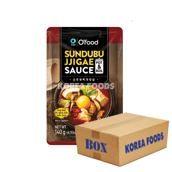 O’Food Spicy Sundubu Stew Sauce (140g X 16) Box 1 O’Food Spicy Sundubu Stew Sauce (140g X 16) Box