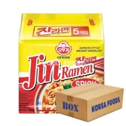 Ottogi Jin Ramen Multipack Spicy (120g X 5 X 8) Box