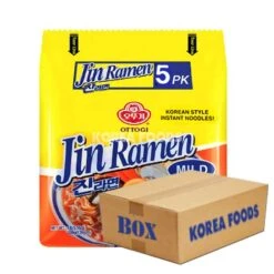 Ottogi Jin Ramen Multipack Mild (120g X 5 X 8) Box