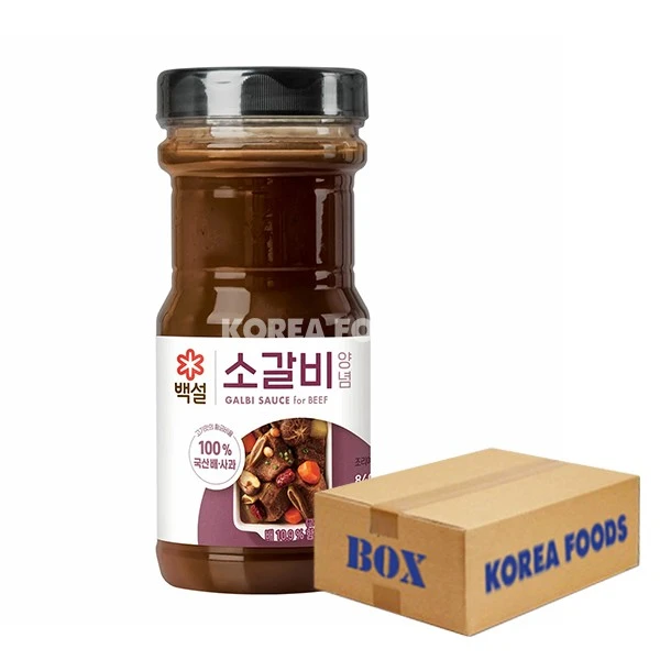 Beksul BBQ Sauce For Grilled Beef (Galbi) (840g X 12) Box 1 Beksul BBQ Sauce For Grilled Beef (Galbi) (840g X 12) Box