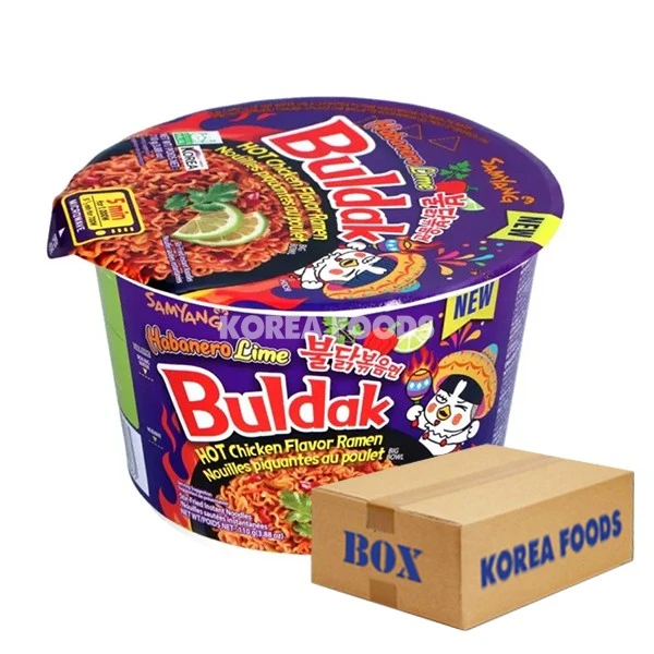 Hot Chicken Ramen Habanero Lime Big Bowl (110g X 16) Box 1 Hot Chicken Ramen Habanero Lime Big Bowl (110g X 16) Box