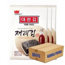 Daechun Seasoned Seaweed Full Sheet (Original) (20g X 3 Packs X 12) Box