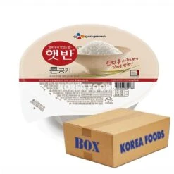 CJ Microwavable Cooked Rice (300g (White/Round Packaging) X 30) Box