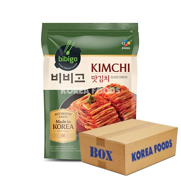 Bibigo Sliced Cabbage Kimchi (Pouch) (500g X 10) Box 1 Bibigo Sliced Cabbage Kimchi (Pouch) (500g X 10) Box