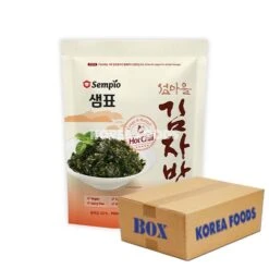 Sempio Crispy Seaweed Snack, Hot Chili (50g X 12) Box