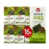 Haepyo Perilla Oil-Roasted Seasoned Green Seaweed Dosirk (5g X 16 Pack)