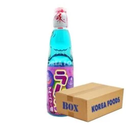 Hata Kosen Ramune Blueberry Bottle (200ml X 30) Box