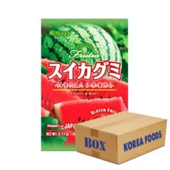 Kasugai Frutia Watermelon Gummy Candy (107g X12 X 2) Boxes