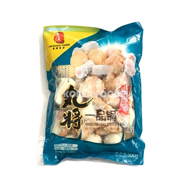 Fresh Asia WJ Mixed Fish Ball Choice 5 In 1 500G 1 Fresh Asia WJ Mixed Fish Ball Choice 5 In 1 500G