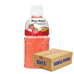Mogu Mogu Nata De Coco Drink Strawberry Flavour (320ml X 24) Box