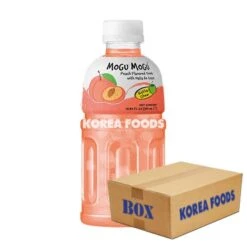 Mogu Mogu Nata De Coco Drink- Peach Flavour (320ml X 24) Box