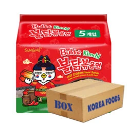 Kimchi Hot Chicken Ramen (135g X 5 X 8) Box